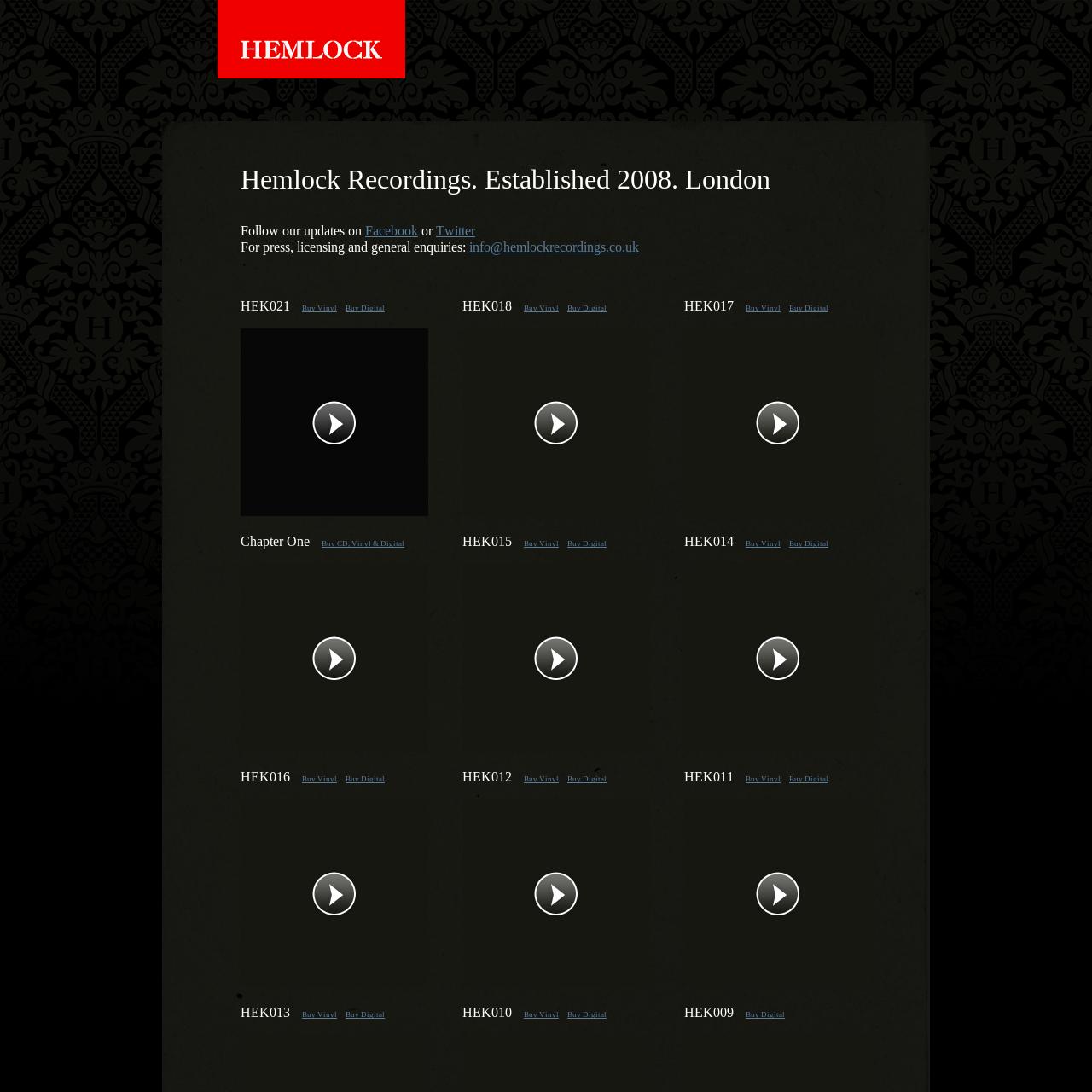 Hemlock Recordings - Hemlock Recordings, London