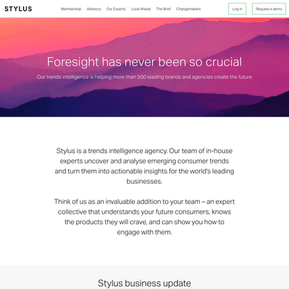 Stylus | Expert trend analysis | Pinpoint future consumers