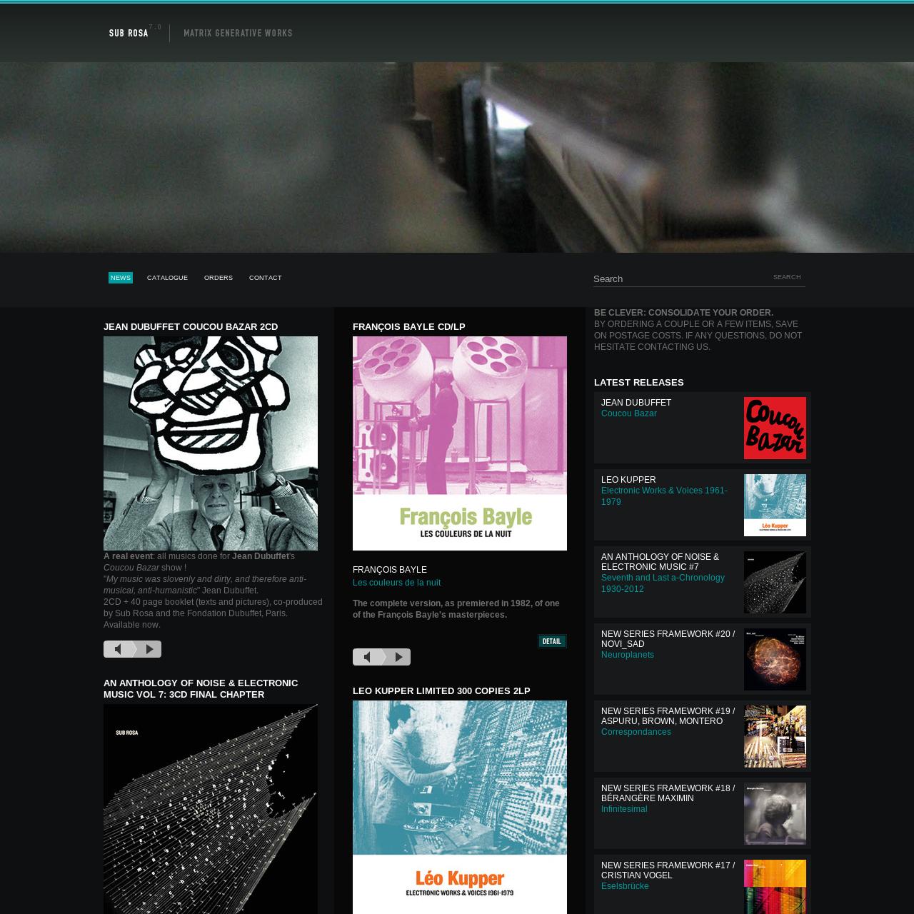Sub Rosa - News