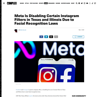Meta Is Disabling Certain Instagram Filters in Texas and Illinois Due to Facial Recognition Laws