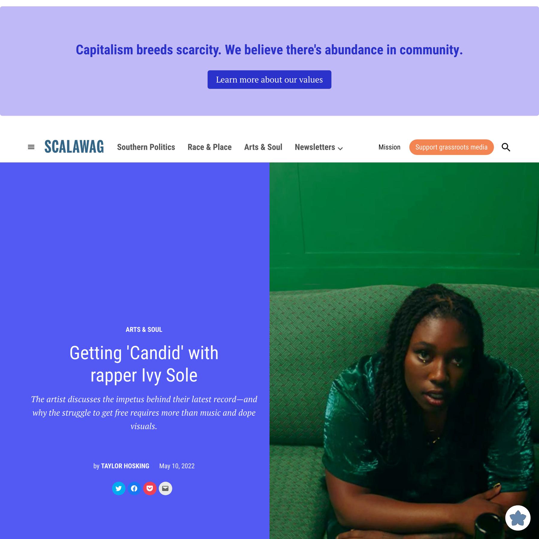 Getting ‘Candid’ with rapper Ivy Sole