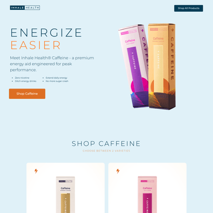Inhale Health Caffeine | Energy Delivery System
