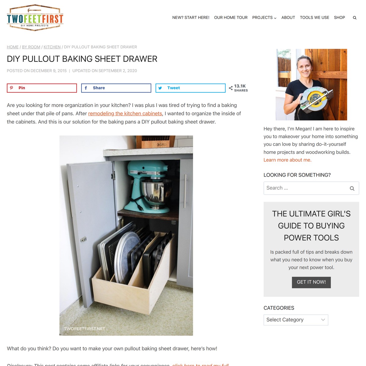 DIY pull out baking sheet drawer to organize cookie sheets — Are.na