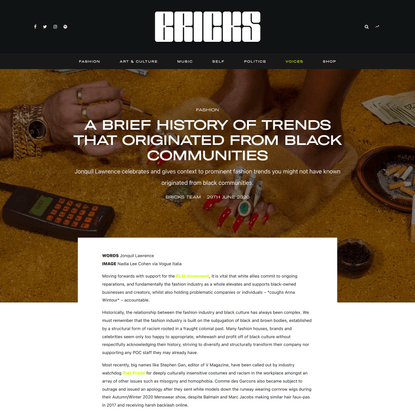 A Brief History of Trends That Originated From Black Communities - BRICKS Magazine