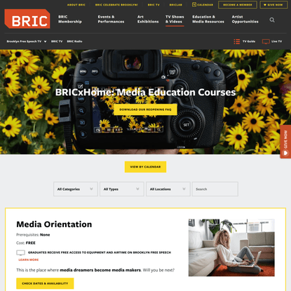 BRICxHome: Media Education Courses