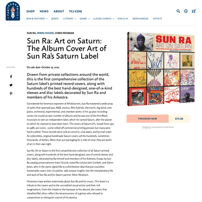 Sun Ra: Art on Saturn: The Album Cover Art of Sun Ra’s Saturn Label