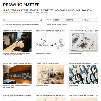 Drawing Matter – Exploring the role of drawing in architectural thought and practice