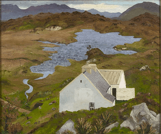 Connemara Landscape, Connemara, County Galway, Ireland  -  Sir Cedric Lockwood Morris, 1936.