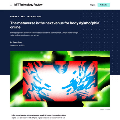 The metaverse is the next venue for body dysmorphia online