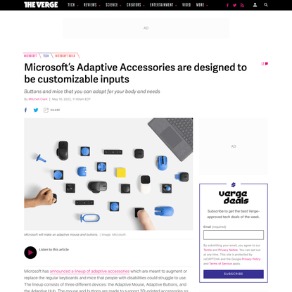 Microsoft’s Adaptive Accessories are designed to be customizable inputs