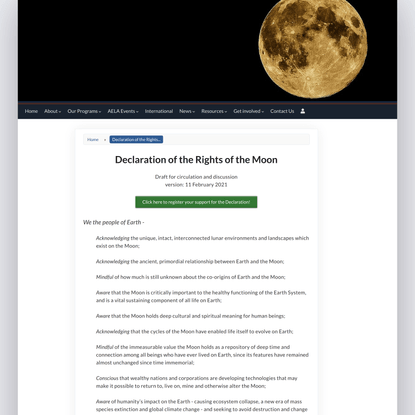 Declaration of the Rights of the Moon