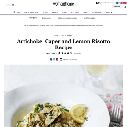 Artichoke, Caper and Lemon Risotto