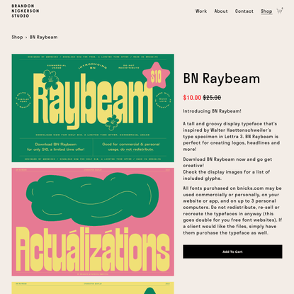 BN Raybeam — Brandon Nickerson Portfolio