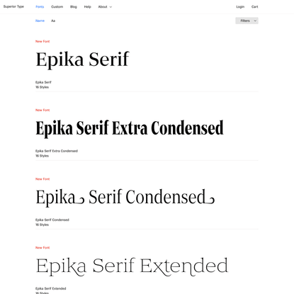 Superior Fonts | Superior Type