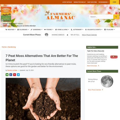 7 Peat Moss Alternatives That Are Better For The Planet