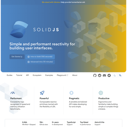 SolidJS · Reactive Javascript Library