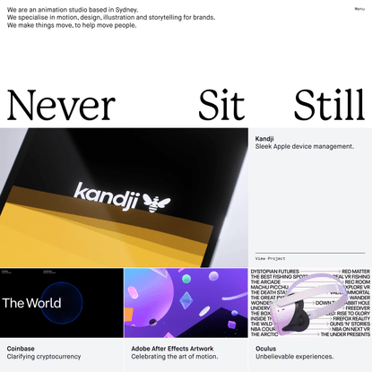 Never Sit Still