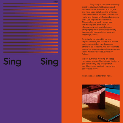Studio Info | Sing Sing
