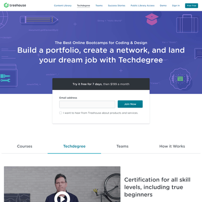 Online Coding Bootcamp for Beginners | Treehouse