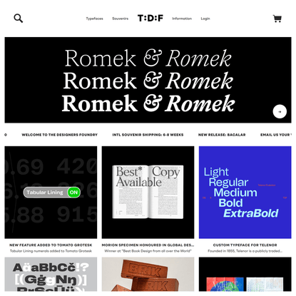 The Designers Foundry | Typefaces and Fonts