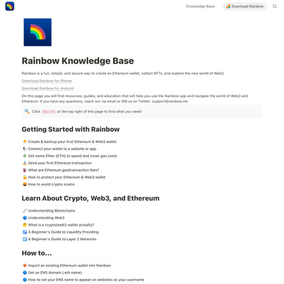 Rainbow Knowledge Base
