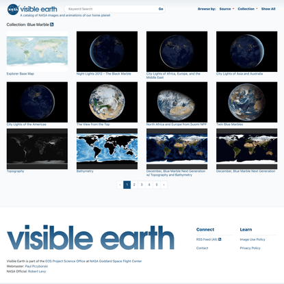 NASA Visible Earth - Home