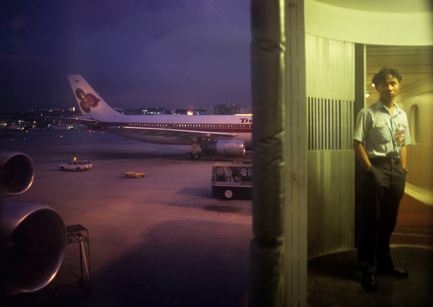 Arriving Kai Tak airport from Beijing in June 1989. Photo: Greg Girard