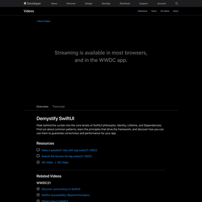 Demystify SwiftUI - WWDC21 - Videos - Apple Developer
