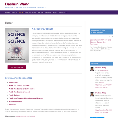 Book: The Science of Science — Dashun Wang