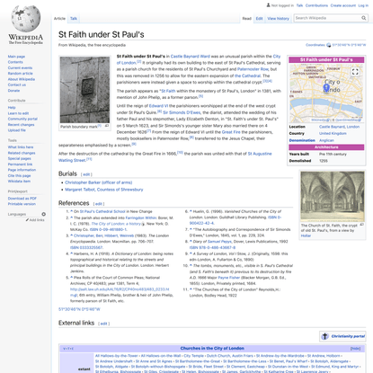 St Faith under St Paul’s - Wikipedia