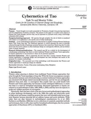 Cybernetics of Tao