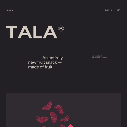 TALA | Single ingredient fruit snacks