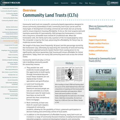 Community Land Trusts (CLTs)