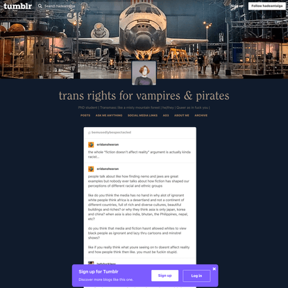 trans rights for vampires &amp; pirates