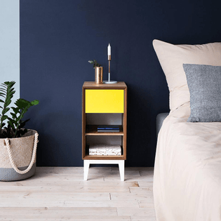 A bright POP! can make all the difference.... We love the bedroom pieces by @ragaba_furniture 😍 #polishdesign #poland #colourpop #yellow #bedroomgoals #interior123
