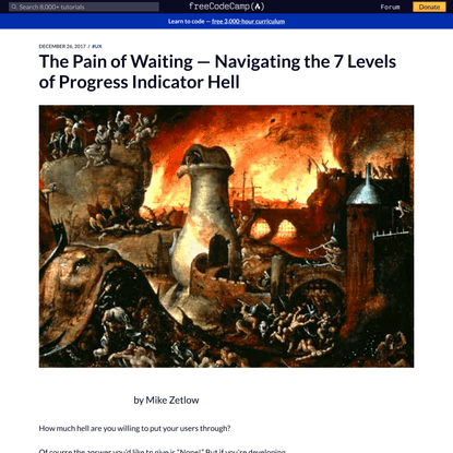 The Pain of Waiting — Navigating the 7 Levels of Progress Indicator Hell