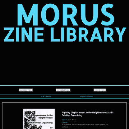 MORUS - Zine Library