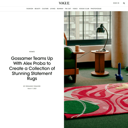 Gossamer Teams Up With Alex Proba to Create a Collection of Stunning Statement Rugs