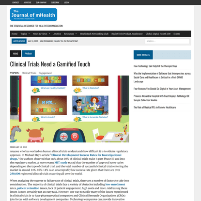 Clinical Trials Need a Gamified Touch -