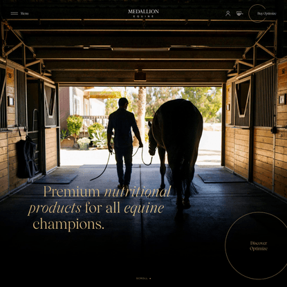 Horse Nutrition and Supplements | Optimize | Medallion Equine