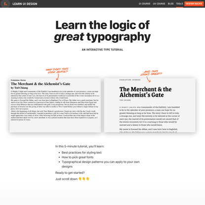 Interactive Typography Tutorial – Learn UI Design