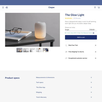 The Glow Light — Our Magical Sleep Light | Casper®