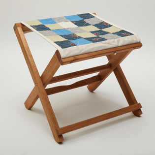 Quilted folding stools