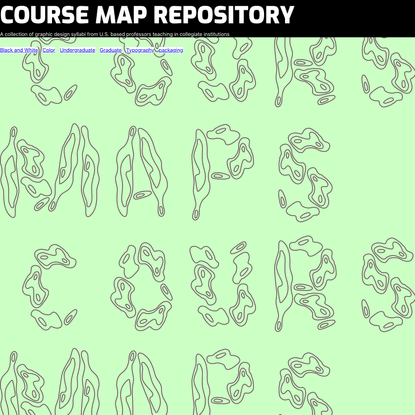 Course Map Repository