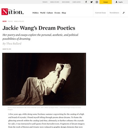Jackie Wang’s Dream Poetics