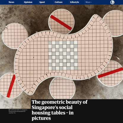 The geometric beauty of Singapore’s social housing tables – in pictures