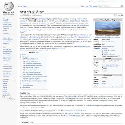 West Highland Way - Wikipedia