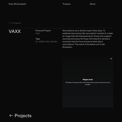 VAXX — The Portfolio of Ross McCampbell
