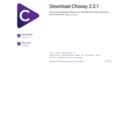 Choosy: Download version 2.2.1