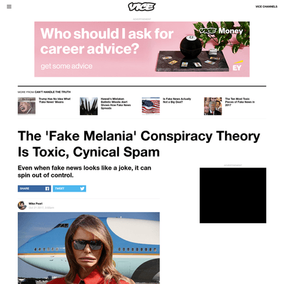 The 'Fake Melania' Conspiracy Theory Is Toxic, Cynical Spam